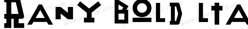 Rany Bold ltalic字体转换